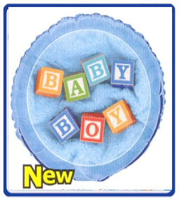 Baby Boy Block Mylar Balloon (1)