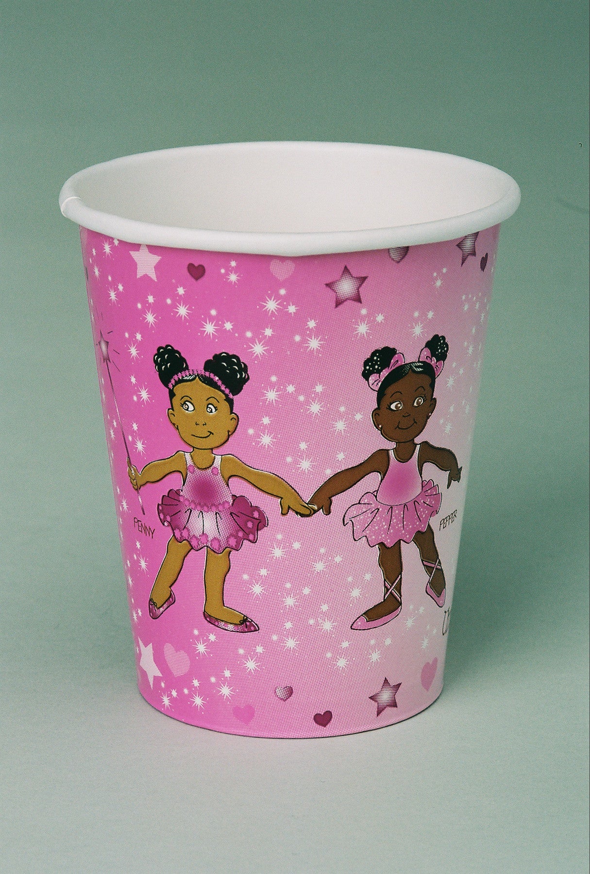 African American Ballerina Penny & Pepper Hot/Cold Cups-8ct