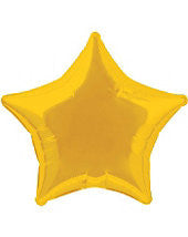 Balloon Mylar Star Gold-1 ct.