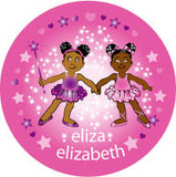 African American Penny & Pepper custom button-10ct