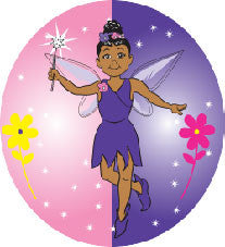 Fairy Pixie Button-Purple