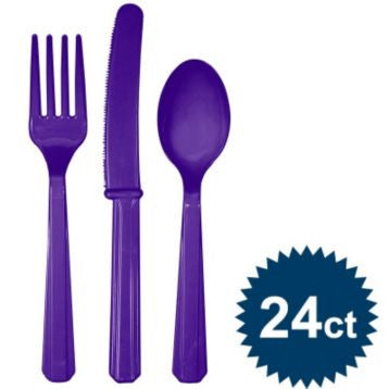 Cutlery Purple Set