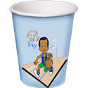African American Basketball Player Cups -8 ct