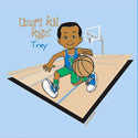 African American Basketball Player Napkins-16 ct